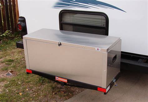 metal fabrication cargo box|locking cargo box for hitch.